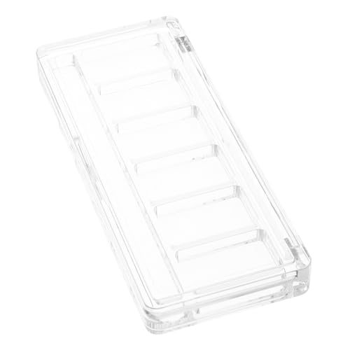 ERINGOGO Transparente Lidschatten Palette mit Fächern Kompakte Langlebige Makeup Mischpalette aus Kunststoff Vielseitig für Reisen und Verschiedene Kosmetikstile Praktische von ERINGOGO