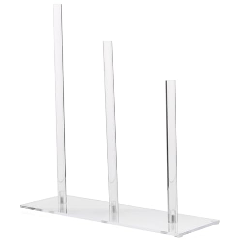 ERINGOGO Transparenter Stufiger Acryl Haaraccessoires Organizer Platzsparender Haargummi und Scrunchie Halter für Frauen und Teenager Vielseitiger Aufbewahrungsständer für Haarbänder und von ERINGOGO