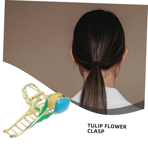 ERINGOGO Tulpen Haarspange Blumen Design Rutschfeste Haarklammer für Dünnes und Dickes Haar Stabiler Haarclip für Damen Vielseitig für Sport Kochen Make Up und Festliche Anlässe ERINGOGO Tulpen Haarspange Blumen Design Rutschfeste Haarklammer für Dünnes und Dickes Haar Stabiler Haarclip für Damen Vielseitig für Sport Kochen Make Up und Festliche Anlässe von ERINGOGO