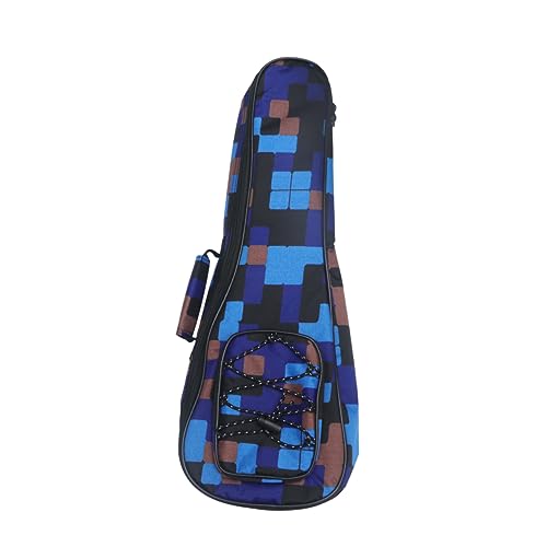 ERINGOGO Ukulele Tragetasche aus Baumwolle mit Polsterung Floral Karo Muster Doppelter Schulter Rucksack für Männer und Frauen Stilvolle Aufbewahrung für Musikinstrumente Blau ERINGOGO Ukulele Tragetasche aus Baumwolle mit Polsterung Floral Karo Muster Doppelter Schulter Rucksack für Männer und Frauen Stilvolle Aufbewahrung für Musikinstrumente Blau von ERINGOGO