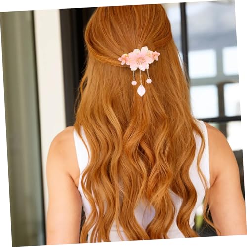 ERINGOGO Vintage Chinesischer Haarclip mit Blumen und Quasten Federleichter Frühlings Haarspange Steckfrisur Halter für Brautjungfern Hanfu Haarschmuck für Frauen und Mädchen ERINGOGO Vintage Chinesischer Haarclip mit Blumen und Quasten Federleichter Frühlings Haarspange Steckfrisur Halter für Brautjungfern Hanfu Haarschmuck für Frauen und Mädchen von ERINGOGO