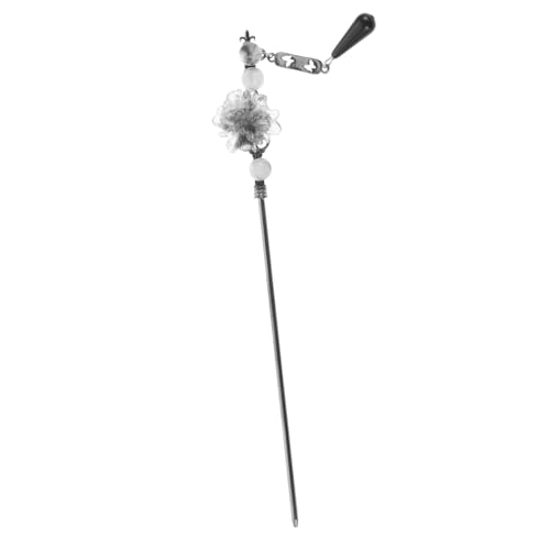 ERINGOGO Vintage Chinesischer Haarstab aus Langlebiger mit Elegantem Blumen Motiv und Anhänger Sicherer Haarklammer Halter für Dutt Frisuren Passend für Frauen und Besondere Anlässe von ERINGOGO
