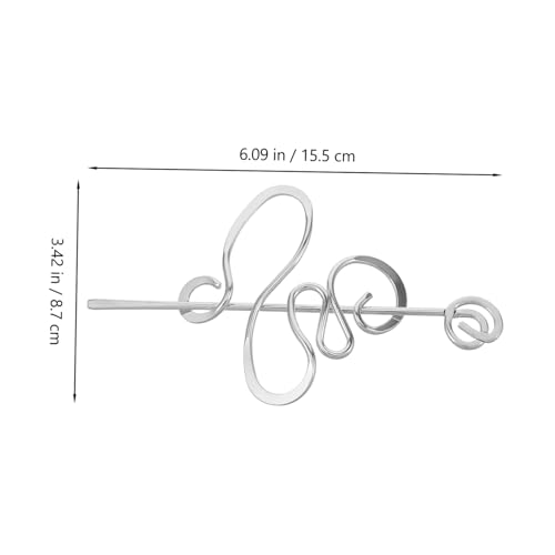 ERINGOGO Vintage Metall Haarstab Unregelmäßig Gebogen Große Chinesische Haarnadel Kupfer Haltbar Modischer Haarschmuck Für Frauen DIY Styling Accessoire von ERINGOGO