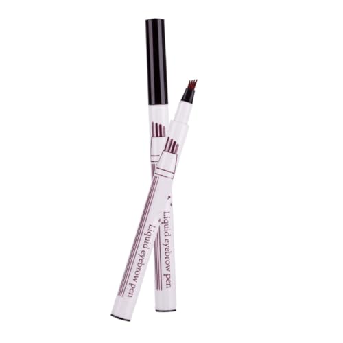 ERINGOGO Wasserfester Augenbrauenstift mit Vier Spitzen Dünner Micro Kopf Schnelltrocknend und Schweißresistent Natürlicher Look Langanhaltendes Augenbrauen Make Up für Frauen Farbe von ERINGOGO