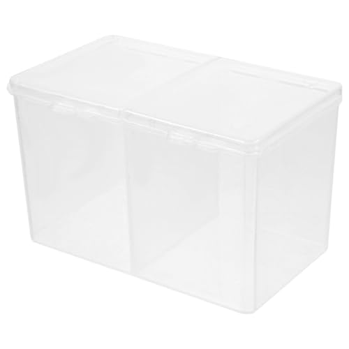 ERINGOGO Wattepad-box Mit Fächern Aufbewahrungsbox Für Wattepads Und Kosmetikprodukte Robuste Kunststoffbox Tragbarer Organizer Für Make-up-zubehör Und Kleinigkeiten von ERINGOGO