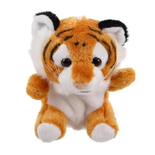 ERINGOGO Weiches Plüsch Tiger Münzgeldbörse Schlüsselanhänger Kuscheltier Kompakt Tragbar Niedliches Design für Rucksack Handtasche Kindertasche Verarbeitet Detailreich von ERINGOGO