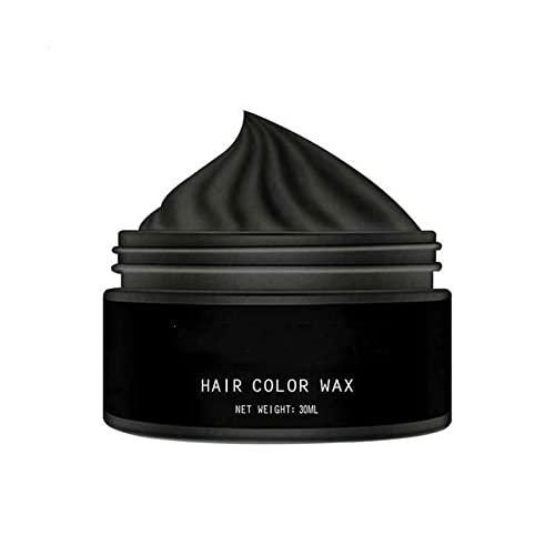 6 Colors Hair Color Wax,Temporary Hair Color Hairstyle Cream, Unisex Multi-Color Disposable Instant Modeling Fashion DIY Hair Color Wax,for Cosplay,Party (Black) von ERISAMO