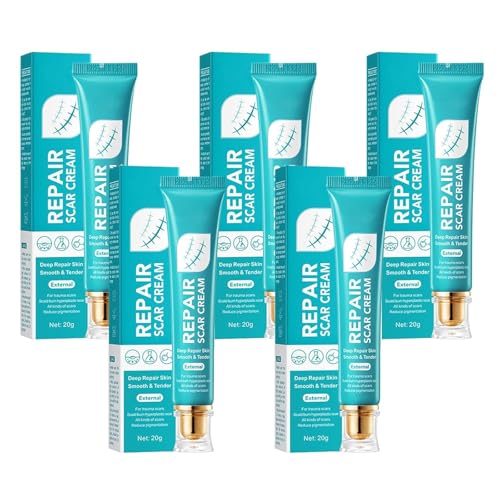 Advanced Scar Cream for Men and Women, Scar Repair Cream, Skin Smoothing Firming and Fading, Deep Repair Skin Smooth for Surgical Scars (5Pcs, 1) von ERISAMO
