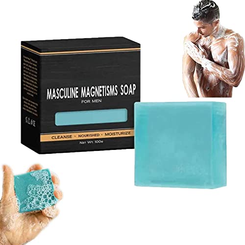 Alphaappeal Masculine Magnetism Soap, Natural Men Soap Bar Handmade, Masculine Fragrance, for Men to Attract Women,Long-lasting Fragrance (1Pcs) von ERISAMO