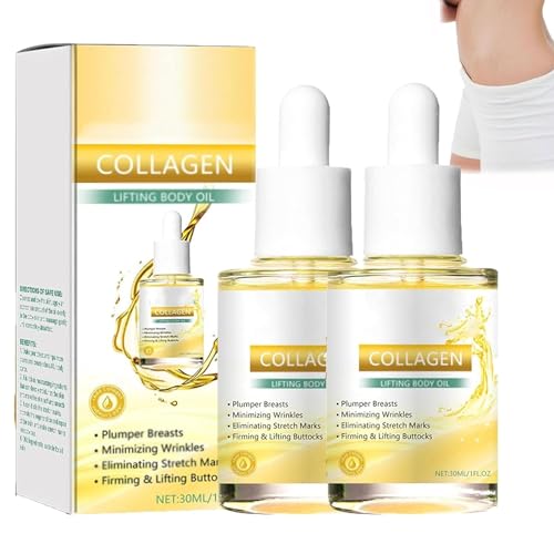 BewtyMax Collagen Lifting Body Oil, Beauty Women Collagen Lifting Body Oil for Skin Tightening, Reduces Fine Lines and Wrinkles,30ML (2Pcs) von ERISAMO