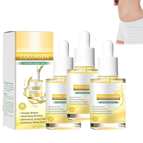 BewtyMax Collagen Lifting Body Oil, Beauty Women Collagen Lifting Body Oil for Skin Tightening, Reduces Fine Lines and Wrinkles,30ML (3Pcs) von ERISAMO