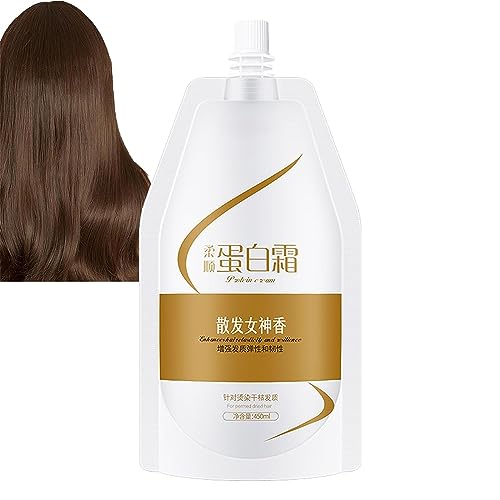 Hair Softening Hydrolyzed Collagen Cream, Keratin Hair Mask Deep Conditioner, Restore Smooth Soft Hair for Dry Damaged Hair, Suitable for Men and Women (1Pcs) von ERISAMO