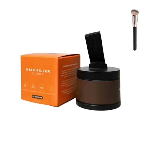 Hairbear Hair Filler Powder, Long-Lasting Waterproof Hair Thickening Fibers for Instant Volume & Scalp Coverage for Thinning Hair, Root Cover Up Powder Stick for Women & Men (Brown) von ERISAMO
