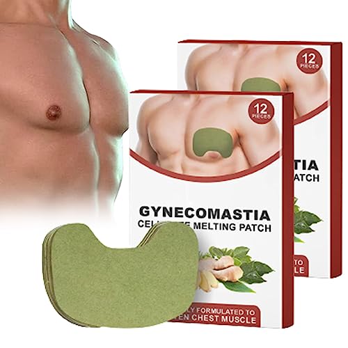 Luhaka Gynecomastia Cellulite Melting Patch, Gynecomastia Tightening Ginger Patch,Luhaka Anti Cellulite Patch for Gynecomastia, Chest Belly Fat Remove for Men (2 Box) von ERISAMO