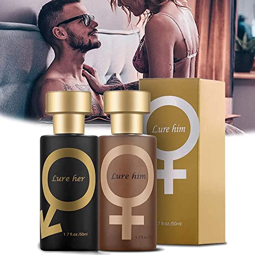 Lure Her Perfume for Men, Lure Her Cologne for Men, Golden Lure Pheromone Perfume, Lure Her Perfume Pheromones for Men, Attract Women Men (2Pcs) von ERISAMO