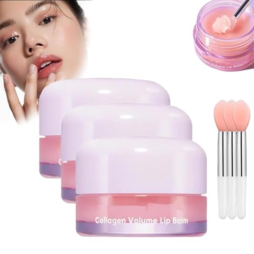 Probioderm Lip Balm, Probioderm Collagen Lip Balm, Probioderm Collagen Volume Lip Balm, Moisturizing Hydrating Lightening Lip Lines,Anti-Crack Lip Balm (3Pcs) von ERISAMO