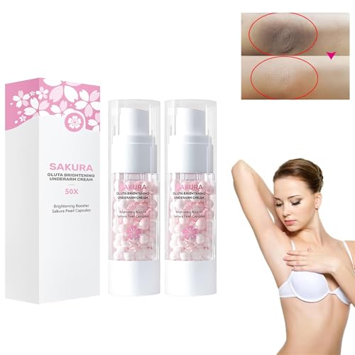 Sakura Gluta Brightening Underarm Cream, Sakura Gluta Brightening Booster Cream, Brightening Booster Sakura Pearl Capsules, Underarm Whitening Capsule For Women (2pcs) von ERISAMO