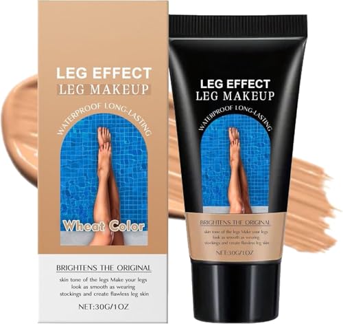 Waterproof Leg Makeup No Transfer, Tattoo Cover Up Makeup, Leg and Body Scar Tattoo Cover Up, Long-Lasting Matte Body Foundation, for All Skin Tones, 30g (Wheat) von ERISAMO