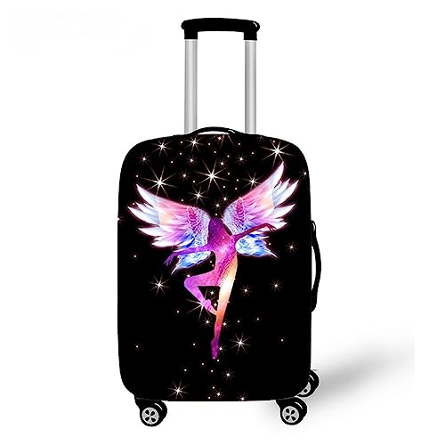 ERKIES Kofferschutzhüllen Frauen Elastic Spandex Flugzeug Reisekoffer-Schutzhülle Mädchen Waschbare Luggage Cover für 4 Rad Trolleys 19-21 Zoll von ERKIES