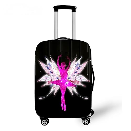 ERKIES Kofferschutzhüllen Frauen Elastic Spandex Flugzeug Reisekoffer-Schutzhülle Mädchen Waschbare Luggage Cover für 4 Rad Trolleys 19-21 Zoll von ERKIES