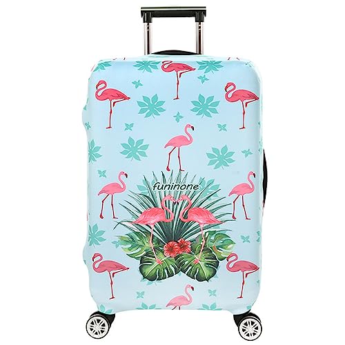 ERKIES kofferschutzhüllen 3D Drucken Flamingo Frauen Elastic Luggage Cover Waschbare Gepäckabdeckung für 4 Rad Trolleys 19-21 Zoll travel Essentials von ERKIES