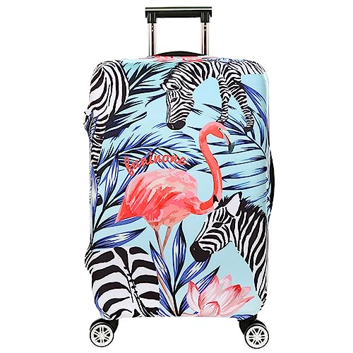 ERKIES kofferschutzhüllen 3D Drucken Flamingo Frauen Elastic Luggage Cover Waschbare Gepäckabdeckung für 4 Rad Trolleys 19-21 Zoll travel Essentials von ERKIES