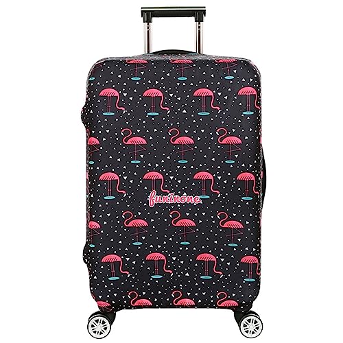 ERKIES kofferschutzhüllen 3D Drucken Flamingo Frauen Elastic Luggage Cover Waschbare Gepäckabdeckung für 4 Rad Trolleys 19-21 Zoll travel Essentials von ERKIES