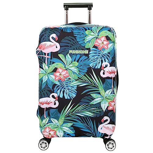 ERKIES kofferschutzhüllen 3D Drucken Flamingo Frauen Elastic Luggage Cover Waschbare Gepäckabdeckung für 4 Rad Trolleys 19-21 Zoll travel Essentials von ERKIES