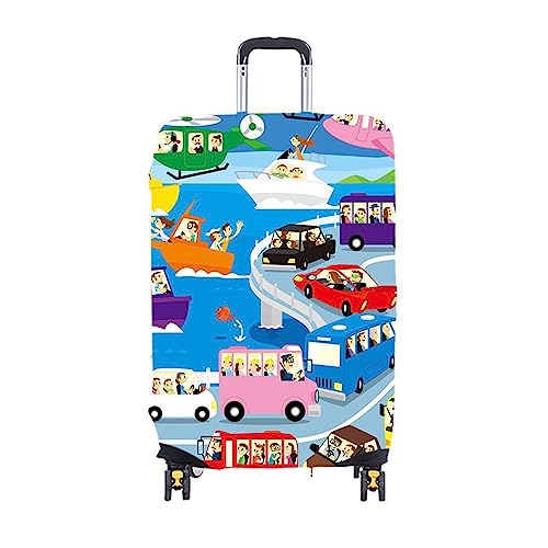 ERKIES kofferschutzhüllen Elastic Suitcase Cover 3D Drucken Reisekoffer-Schutzhülle Mädchen Luggage Cover für 19-21 Zoll Waschbare von ERKIES