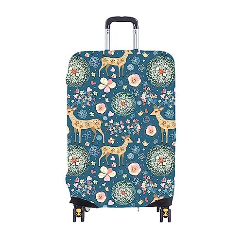 ERKIES kofferschutzhüllen Elastic Suitcase Cover 3D Drucken Reisekoffer-Schutzhülle Mädchen Luggage Cover für 19-21 Zoll Waschbare von ERKIES