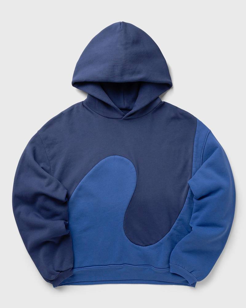 ERL CLASSIC SWIRL HOODIE KNIT men Hoodies blue in Größe:XXL von ERL