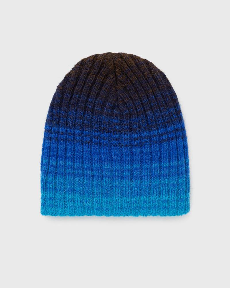 ERL GRADIENT BEANIE KNIT men Beanies blue in Größe:ONE SIZE von ERL