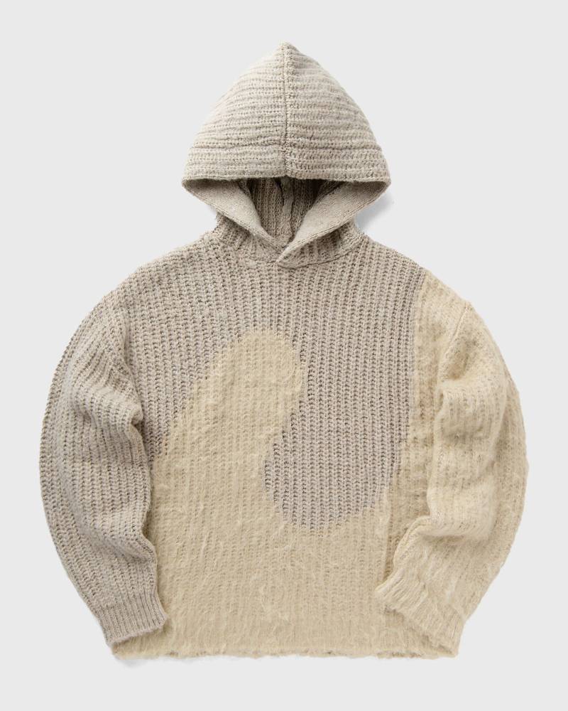 ERL SILK SWIRL HOODIE KNIT men Pullovers grey in Größe:L von ERL