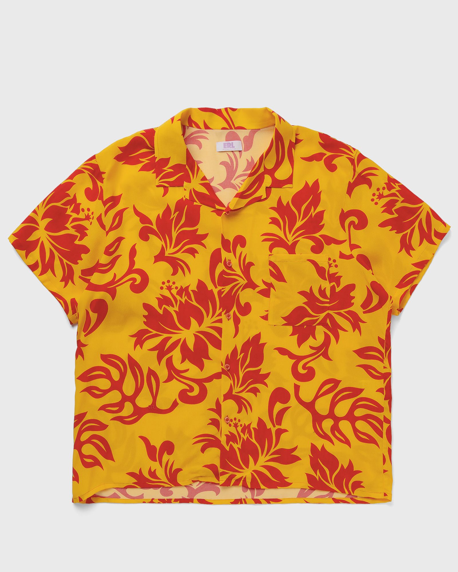 ERL UNISEX PRINTED SHORT SLEEVE SHIRT WOVEN men Shortsleeves orange in Größe:XL von ERL