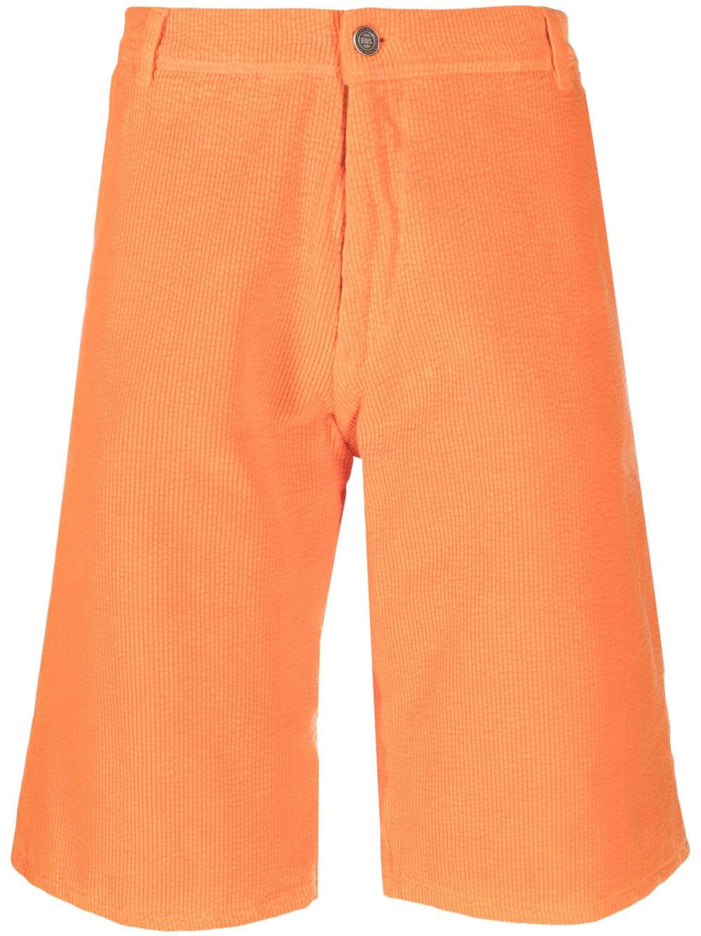 ERL Knielange Shorts aus Cord - Orange von ERL