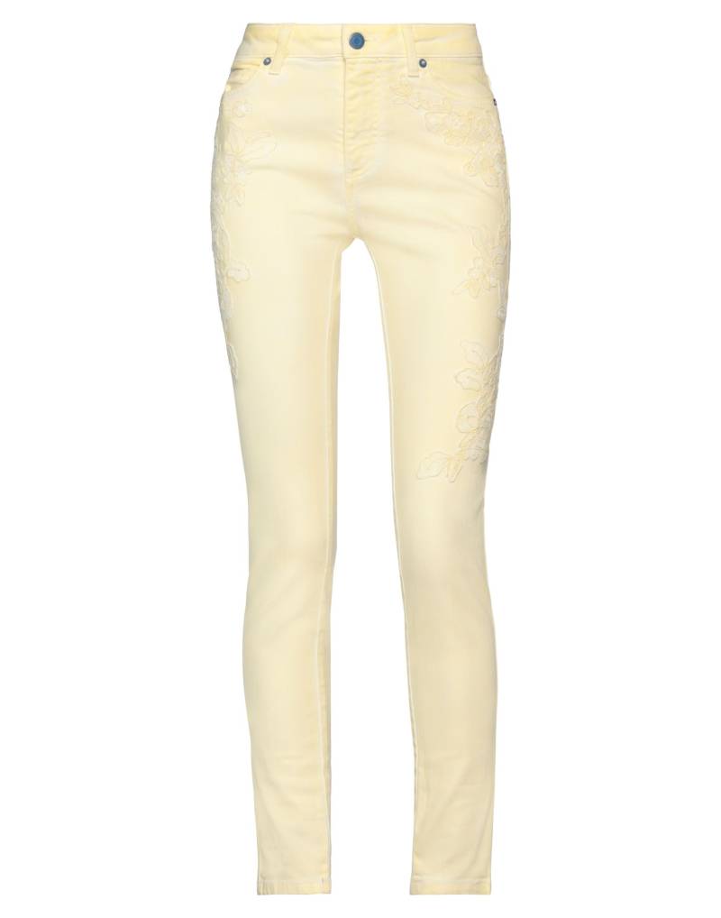 ERMANNO DI ERMANNO SCERVINO Jeanshose Damen Pastellgelb von ERMANNO DI ERMANNO SCERVINO