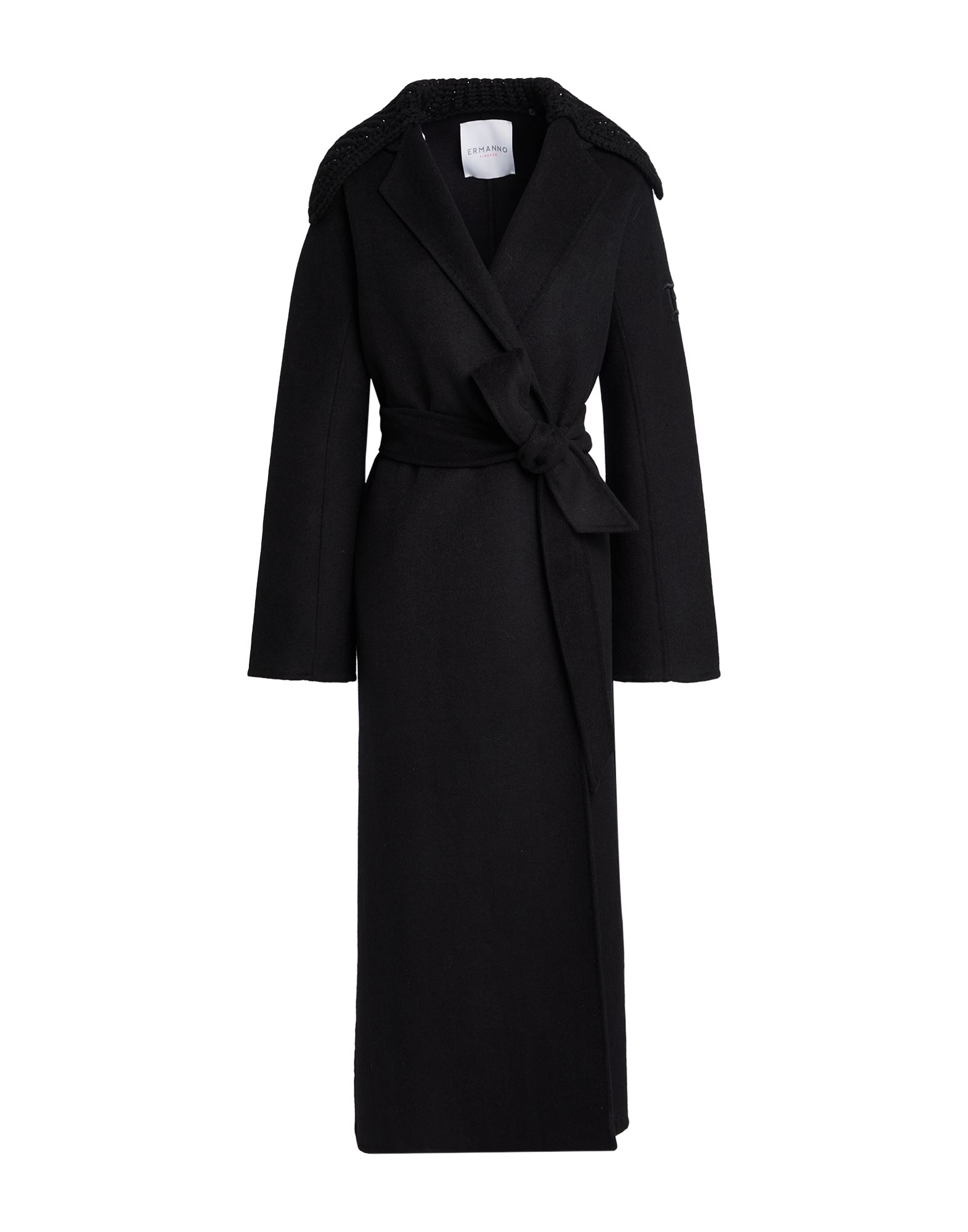 ERMANNO FIRENZE Mantel Damen Schwarz von ERMANNO FIRENZE