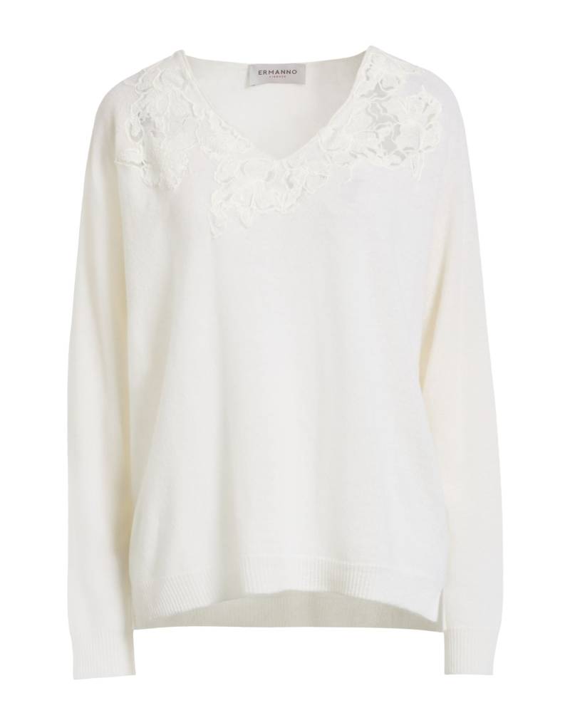 ERMANNO FIRENZE Pullover Damen Weiß von ERMANNO FIRENZE
