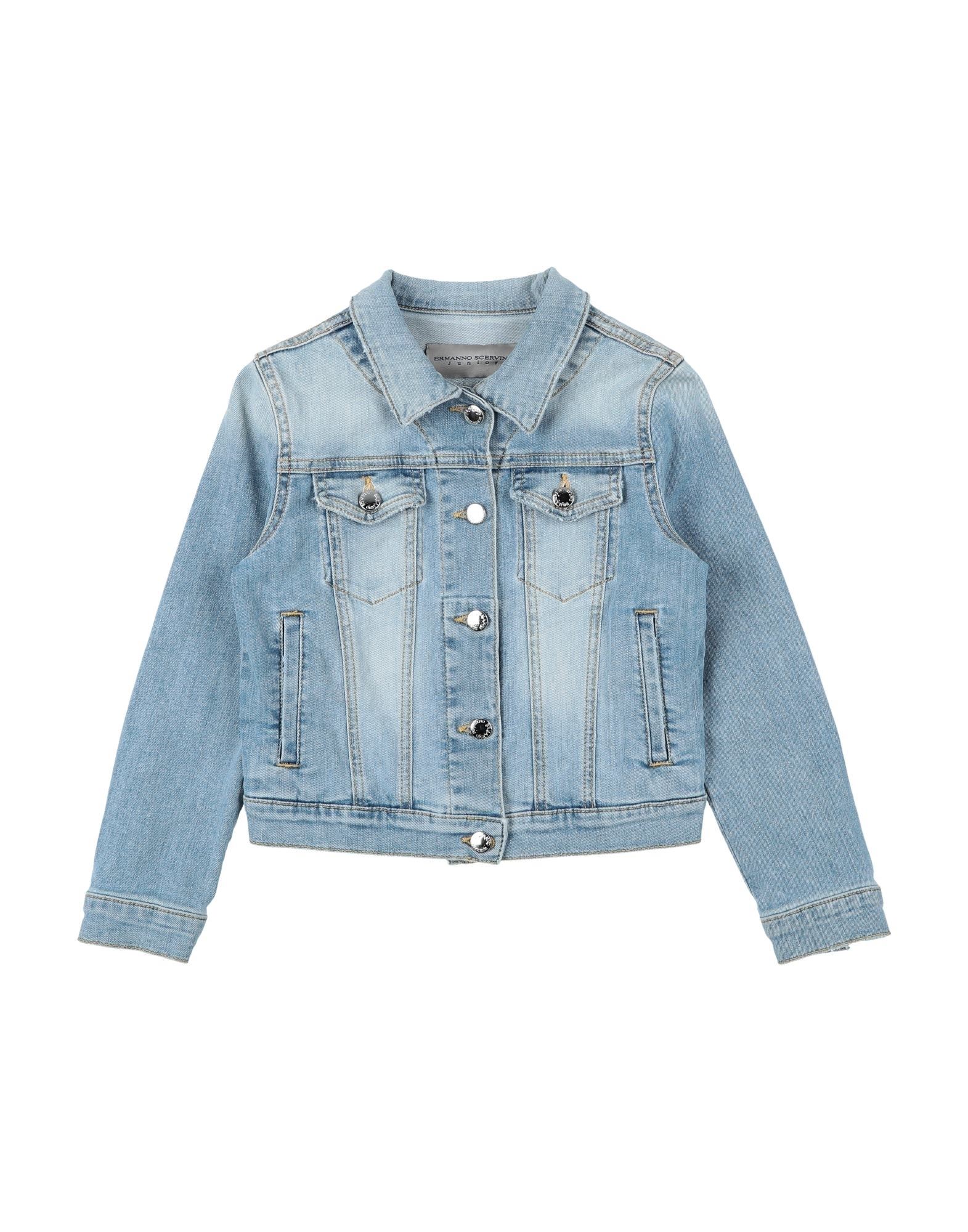 ERMANNO SCERVINO JUNIOR Jeansjacke/-mantel Kinder Blau von ERMANNO SCERVINO JUNIOR