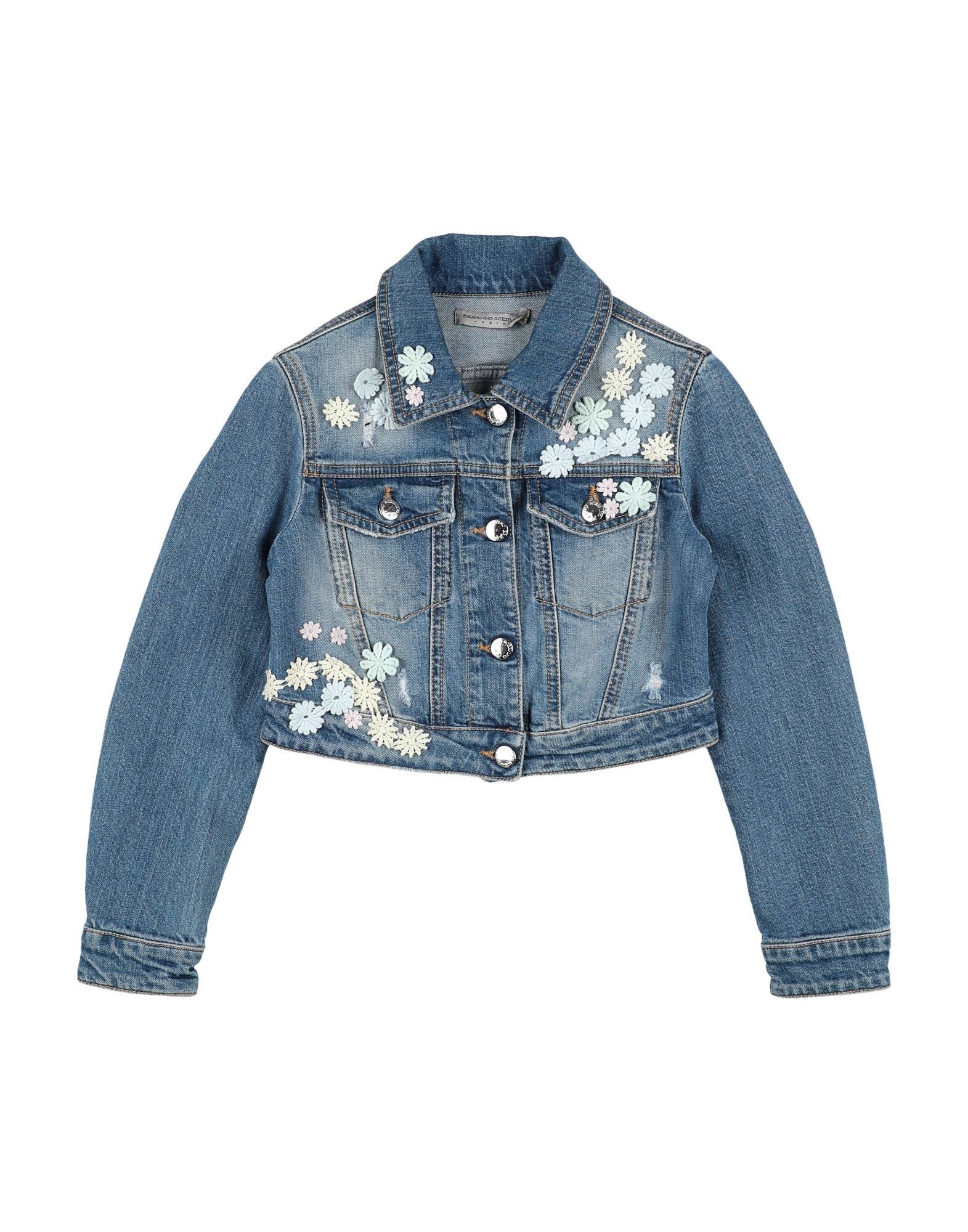 ERMANNO SCERVINO JUNIOR Jeansjacke/-mantel Kinder Blau von ERMANNO SCERVINO JUNIOR