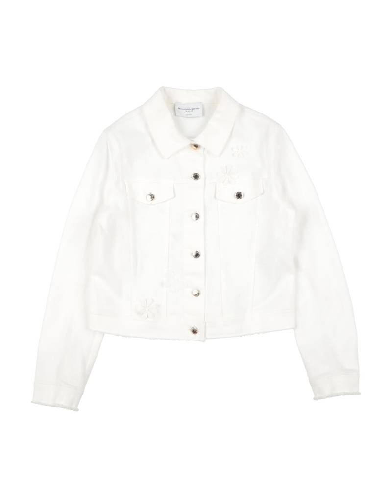 ERMANNO SCERVINO JUNIOR Jeansjacke/-mantel Kinder Weiß von ERMANNO SCERVINO JUNIOR