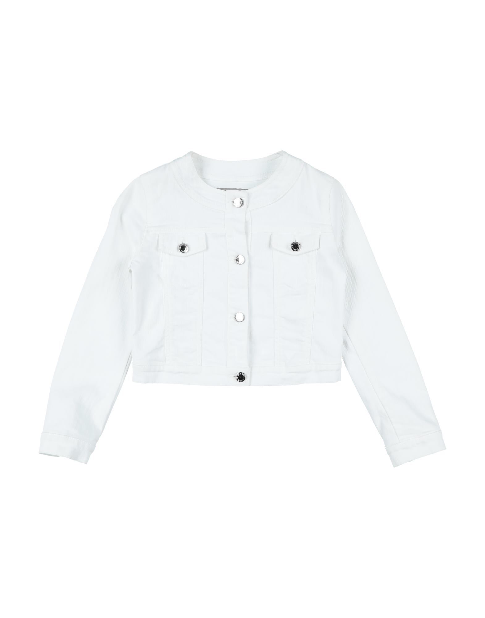 ERMANNO SCERVINO JUNIOR Jeansjacke/-mantel Kinder Weiß von ERMANNO SCERVINO JUNIOR