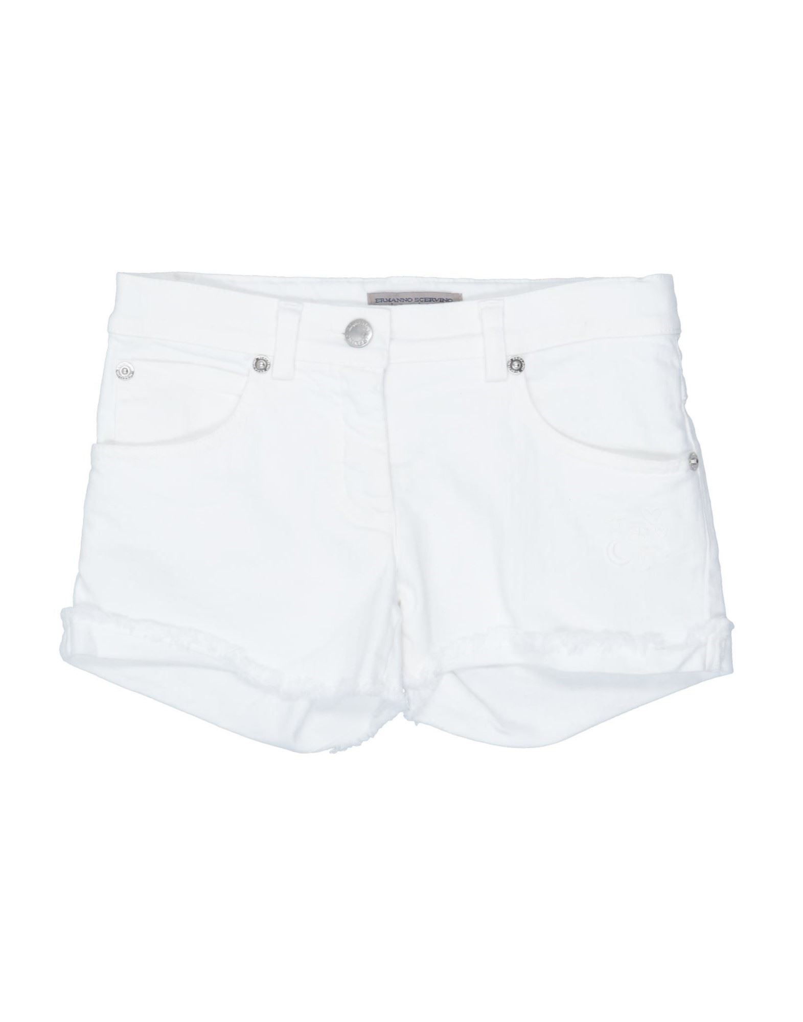 ERMANNO SCERVINO JUNIOR Jeansshorts Kinder Weiß von ERMANNO SCERVINO JUNIOR