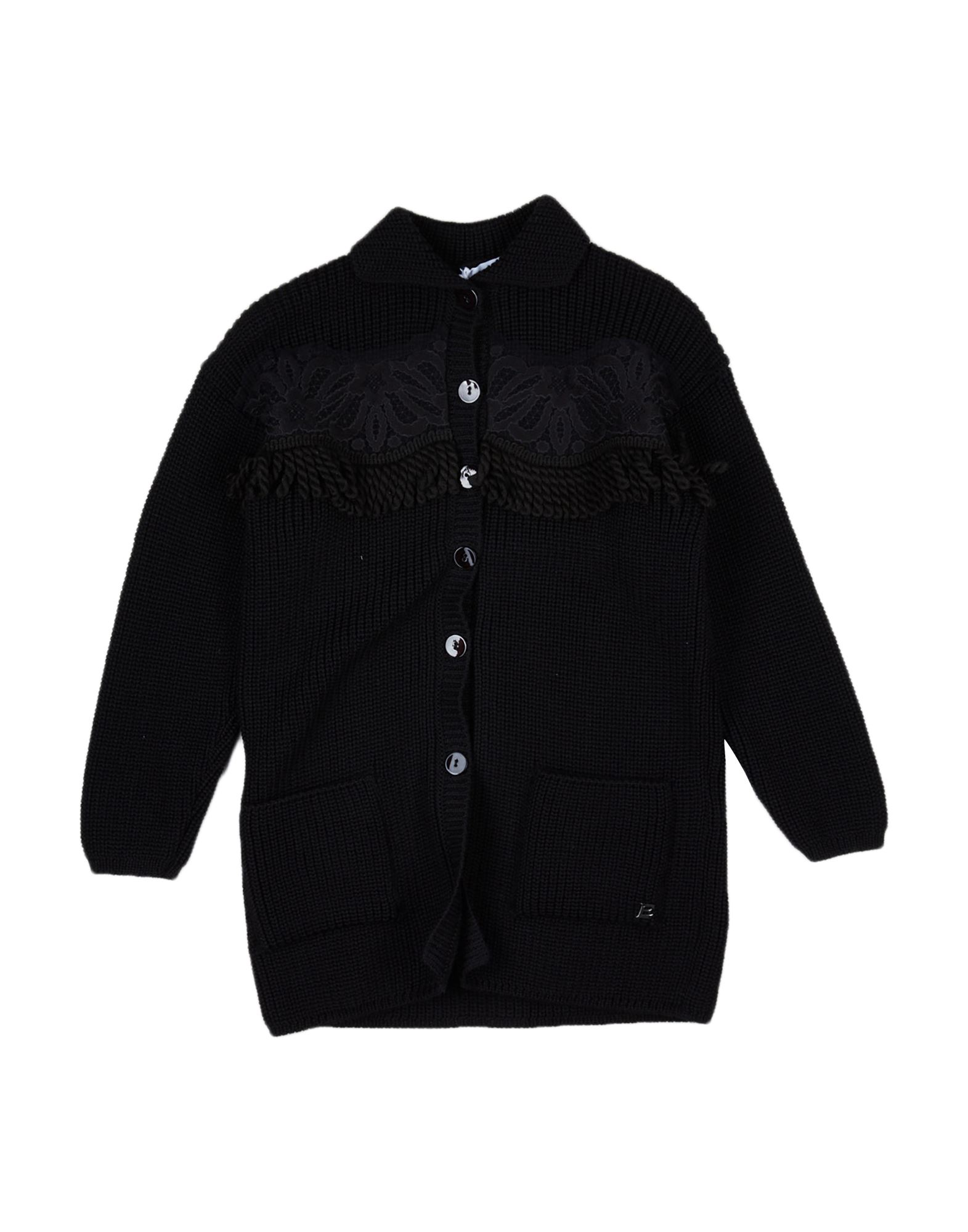 ERMANNO SCERVINO JUNIOR Strickjacke Kinder Schwarz von ERMANNO SCERVINO JUNIOR