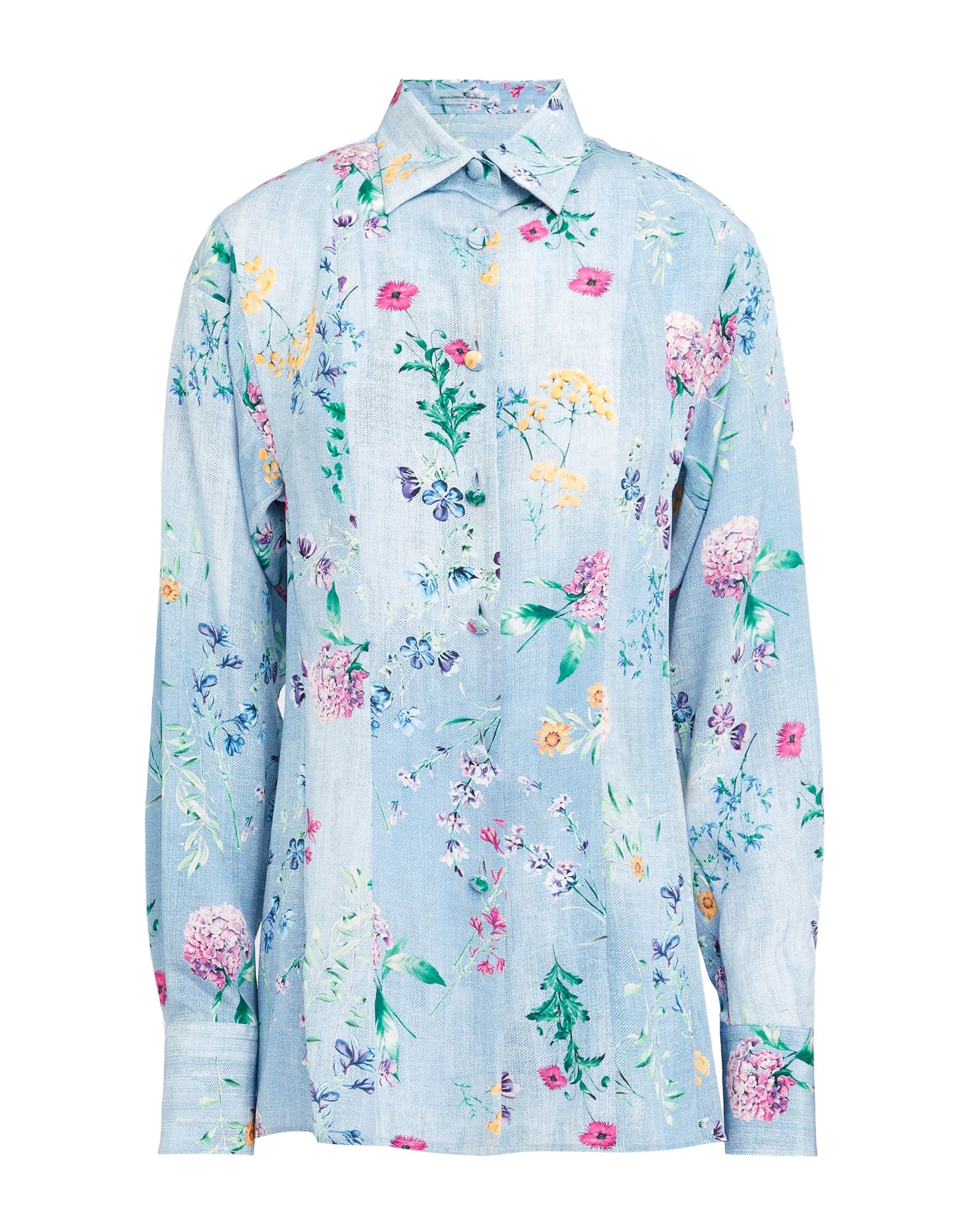 ERMANNO SCERVINO Hemd Damen Blaugrau ERMANNO SCERVINO Hemd Damen Blaugrau von ERMANNO SCERVINO