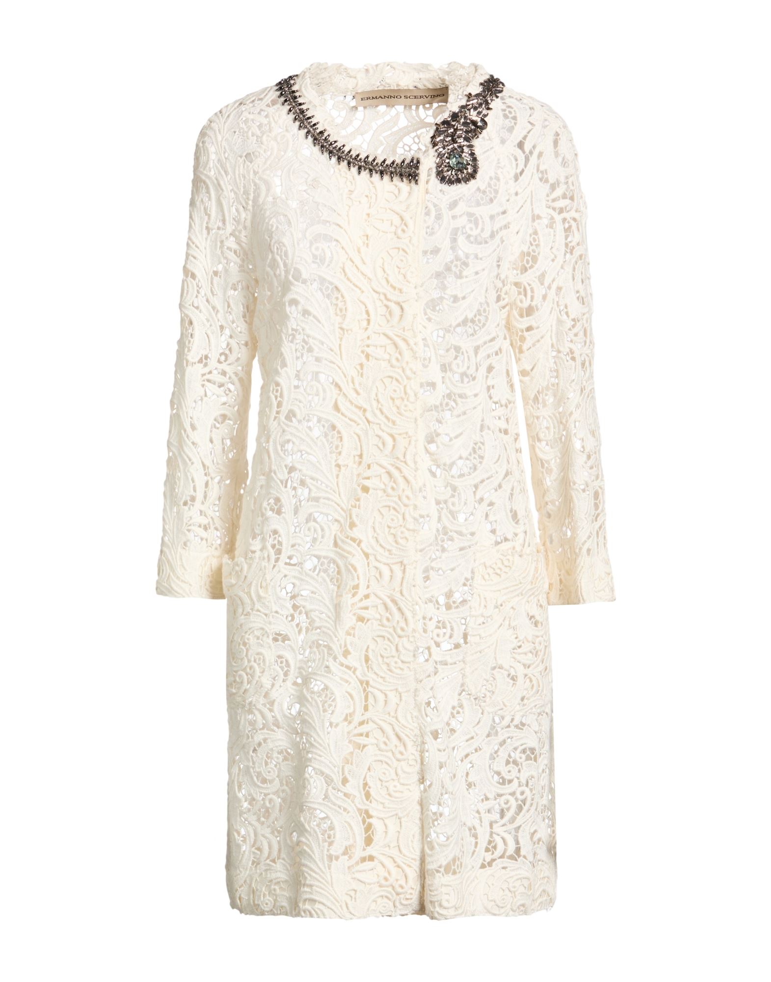 ERMANNO SCERVINO Jacke, Mantel & Trenchcoat Damen Cremeweiß von ERMANNO SCERVINO