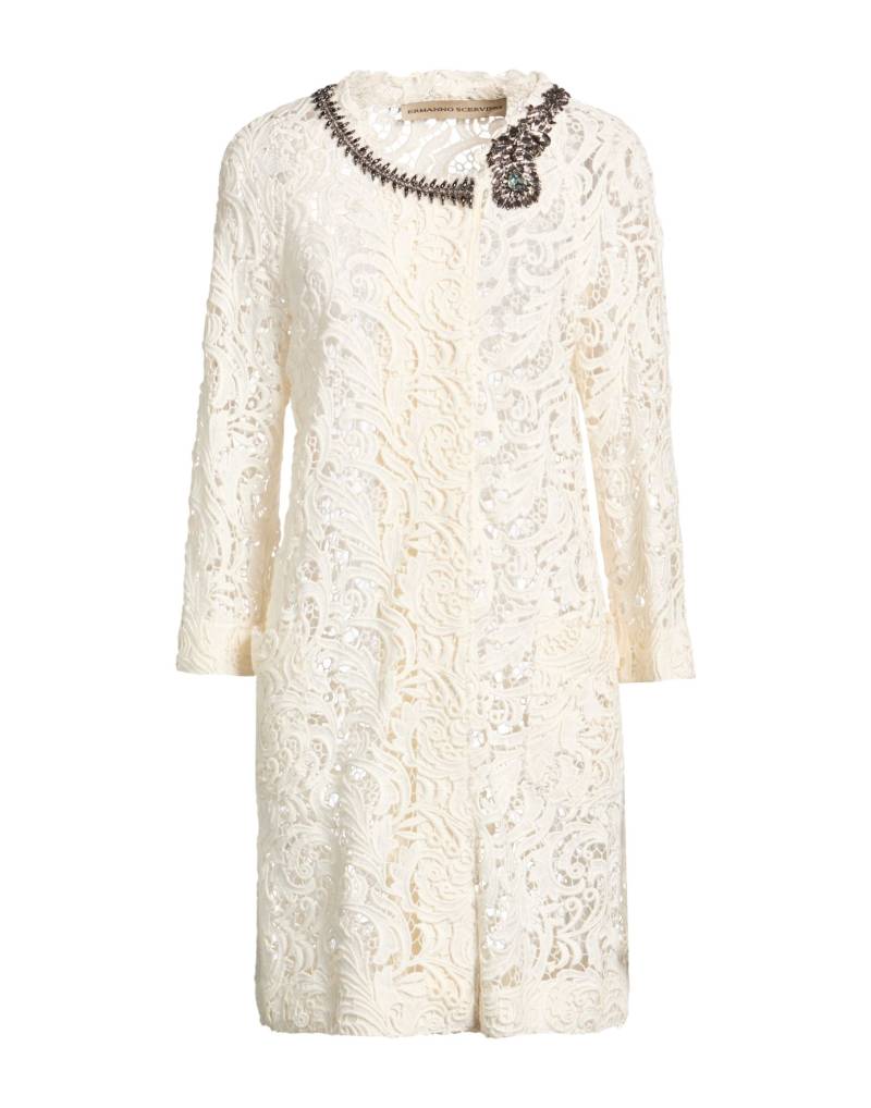 ERMANNO SCERVINO Jacke, Mantel & Trenchcoat Damen Cremeweiß von ERMANNO SCERVINO