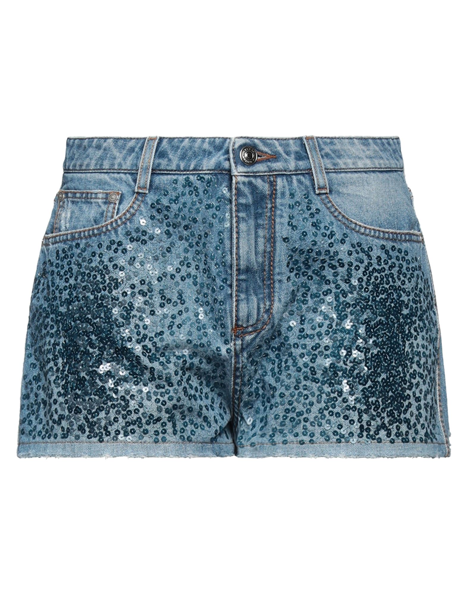 ERMANNO SCERVINO Jeansshorts Damen Blau von ERMANNO SCERVINO