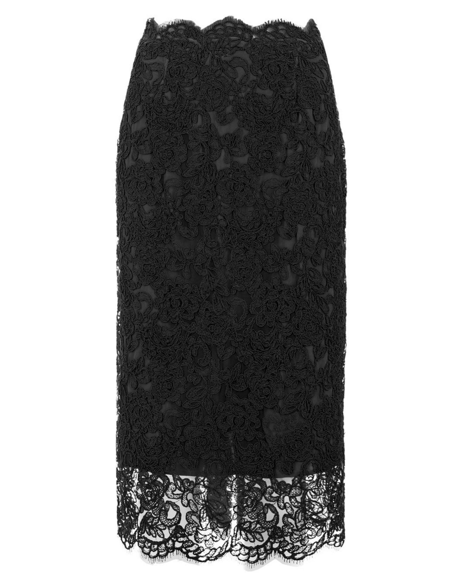 ERMANNO SCERVINO Midi-rock Damen Schwarz von ERMANNO SCERVINO