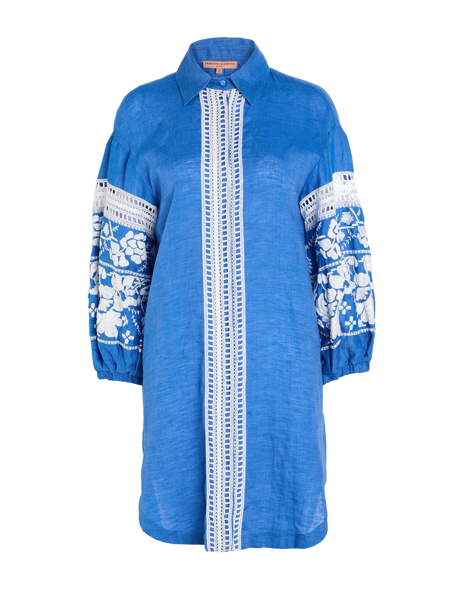ERMANNO SCERVINO Mini-kleid Damen Azurblau ERMANNO SCERVINO Mini-kleid Damen Azurblau von ERMANNO SCERVINO